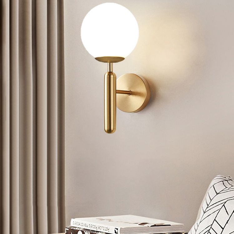 Iluminación de pared de la pared en forma de bola estilo minimalista de lámpara de montaje en pared de vidrio