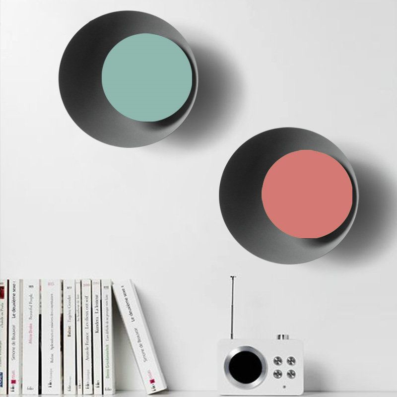 Nordic New Creative Round Single Macaron Farbwandlampe