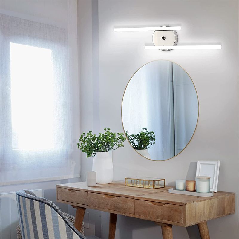 Nordic Style Metal Vanity Light Strip Shape LED Vanity Lamp for Shower Room