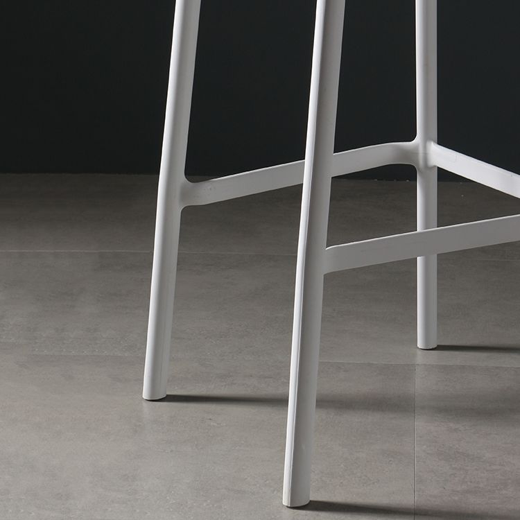 Nordic Bar-stool Plastic Counter Bar Stool for Kitchen Bar with Plastic Legs
