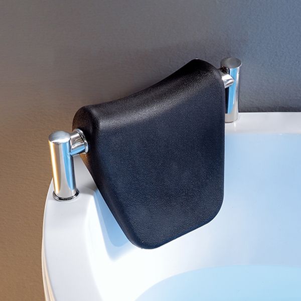 Freestanding Modern Bath Back to Wall White Soaking Acrylic Bathtub