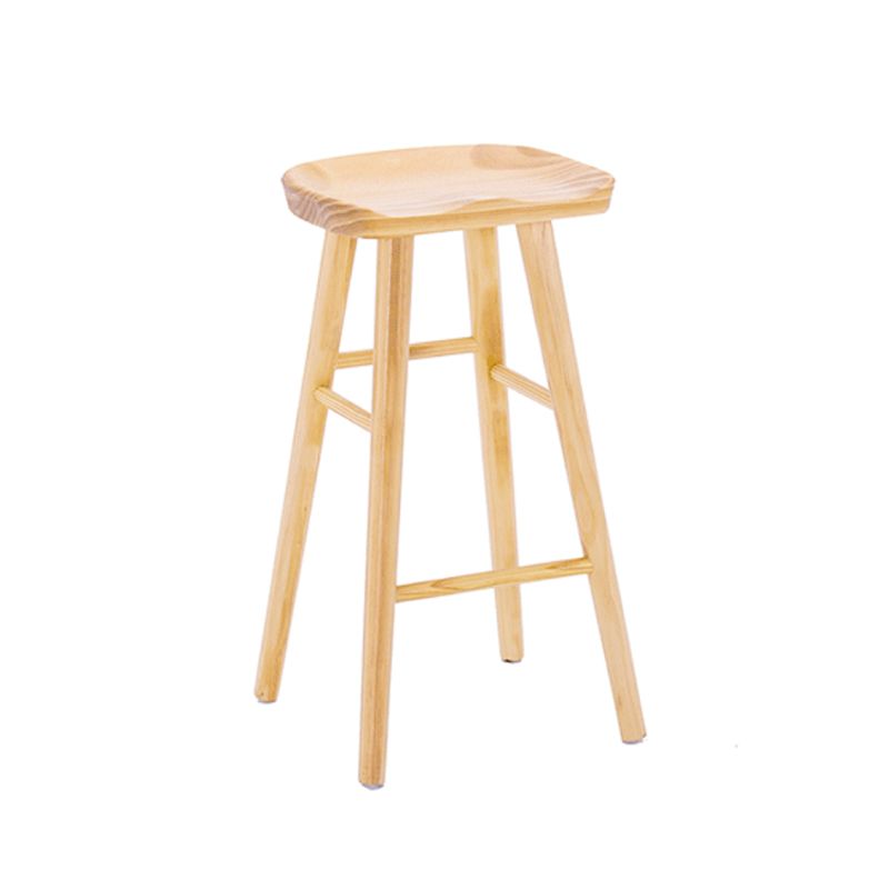 Tabouret de Bar en bois de Style industriel, siège de selle, tabouret de comptoir pour Bar de cuisine