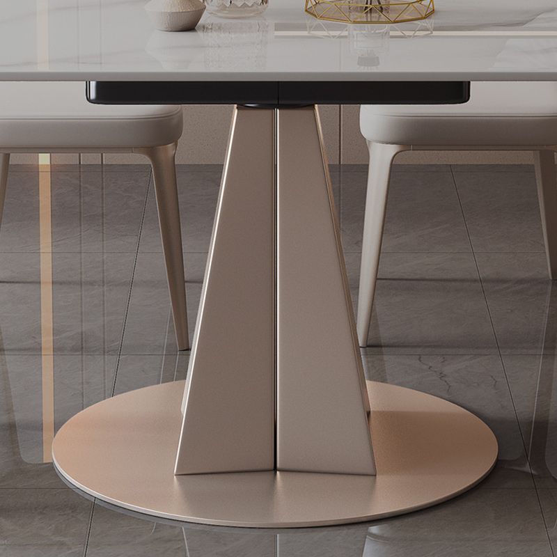 Contemporary 1/2/5/7 Pieces Dining Set Sintered Stone Dining Room Set for Small Space