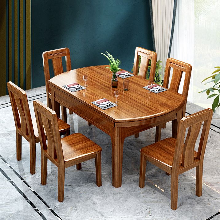 Dining Room Traditional Dinner Table Walnut Round Dining Table