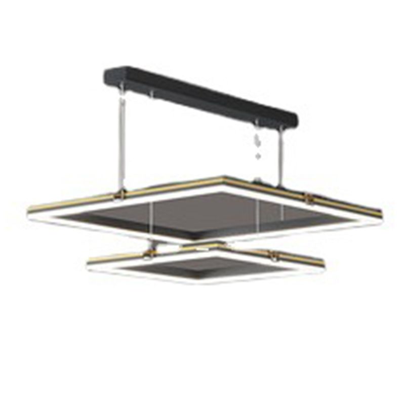 Luz de colgante de techo de múltiples capas de múltiples lámparas acrílicas modernas