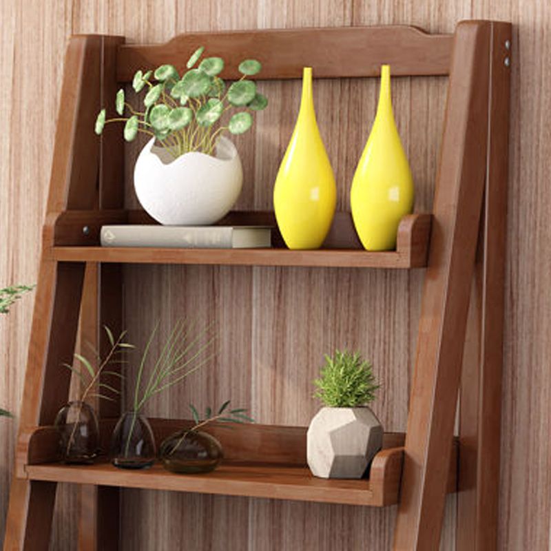 Moderner Leiter -Buchhandlung mit Massivholz Offenes Regal Bücherregal