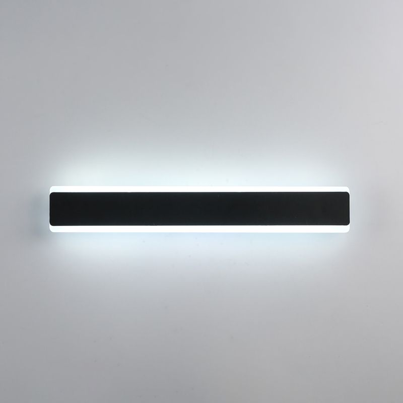 Sombra lineal matones de metal mate moderna iluminación de montaje de pared de luz simple