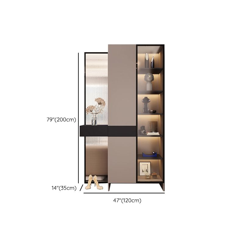 Modern Accent Cabinet Scratch Resistant and Stain Resistant Storage Cabinet with Doors
