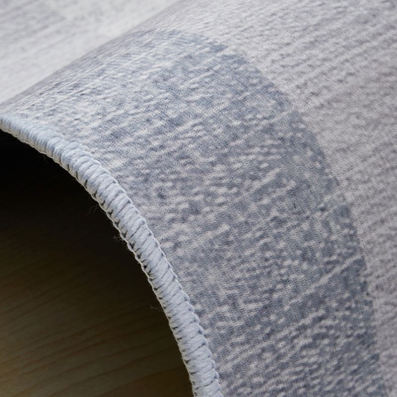 Grauston minimalistischer Innenteppich Polyester Farbe fleckigem Teppich Anti-Rutsch-Backing Teppich für Wohnkultur