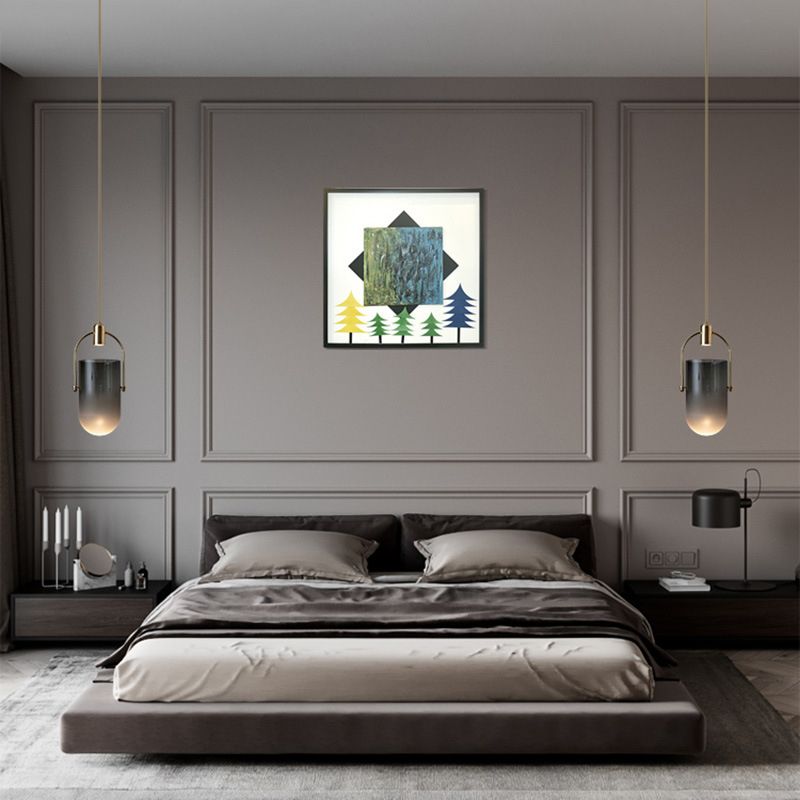 Emmervormig glas hangend licht minimalisme moderne suspensieverlichting voor bed voor bed