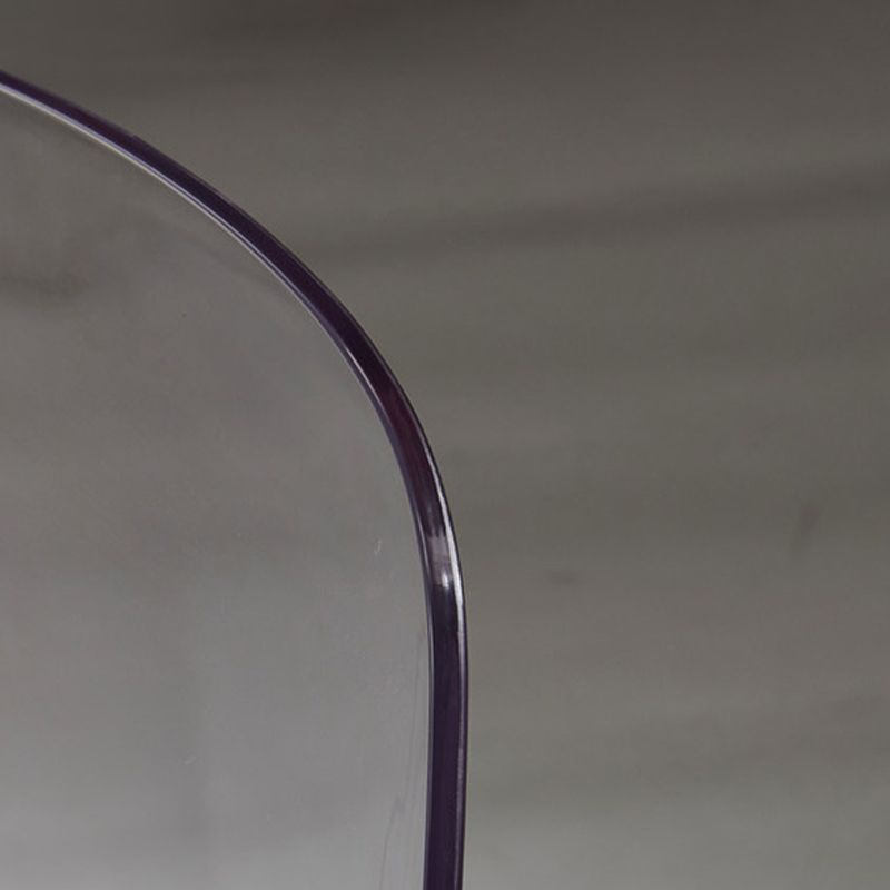 Scandinavian Plastic Dining Chairs Armless Low Back Dining Side Chair