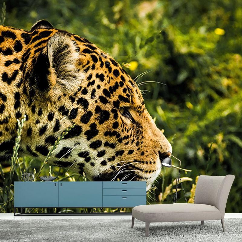 Lifelike Leopard Animal Mural for Home Decor Water Resistant, Made to Measure