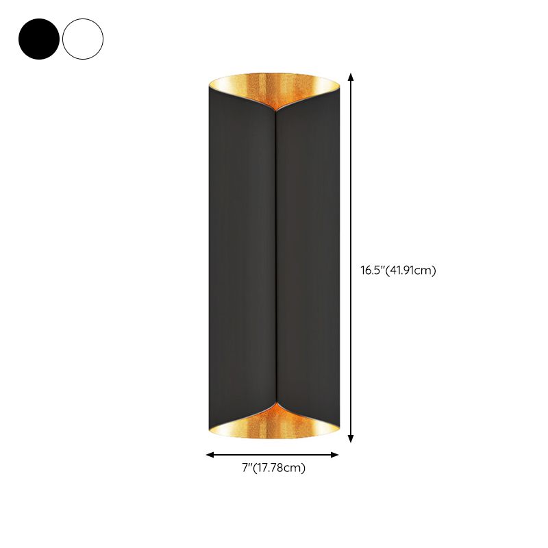 Modern Style Geometry Shape Wall Sconce Metal 2 Lights Sconces for Bedroom