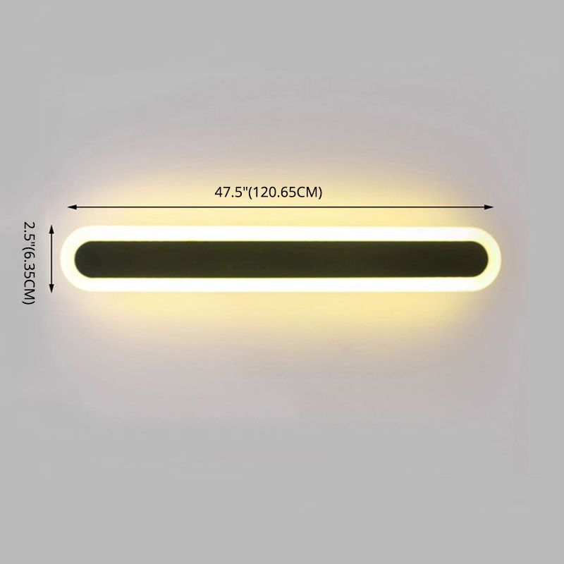 Modern Minimalist Style Linear Vanity Lighting Fixtures Metal Vanity Sconce