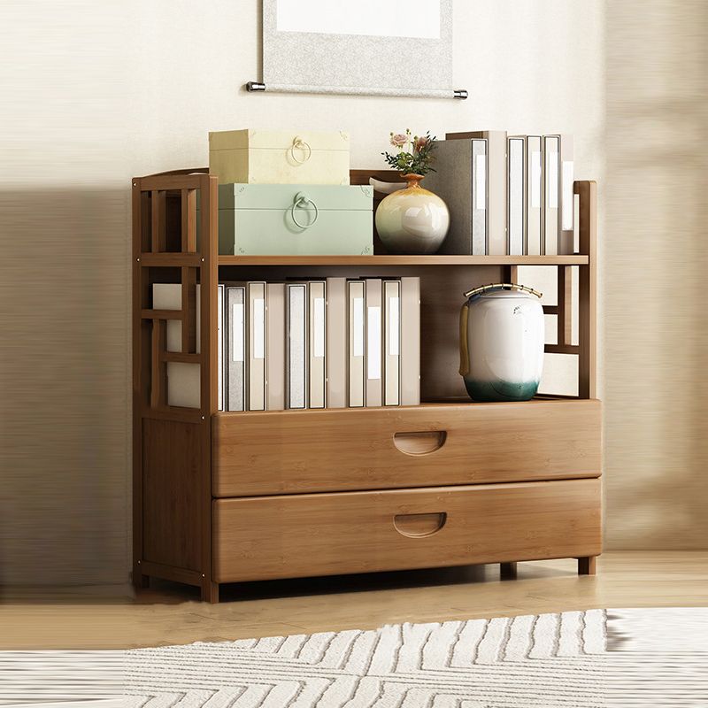 Modern Bamboo Bookcase Standard 11-inch Wide Home Book Shelf
