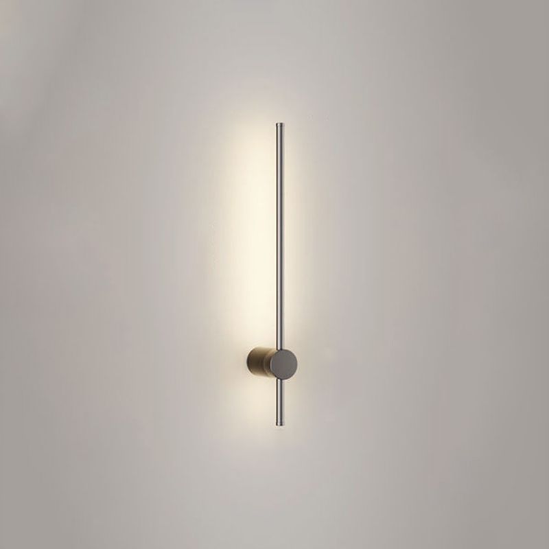 Minimalistische Metallwandleuchte gerade 1 leichte LED -Wandleuchten für Schlafzimmer
