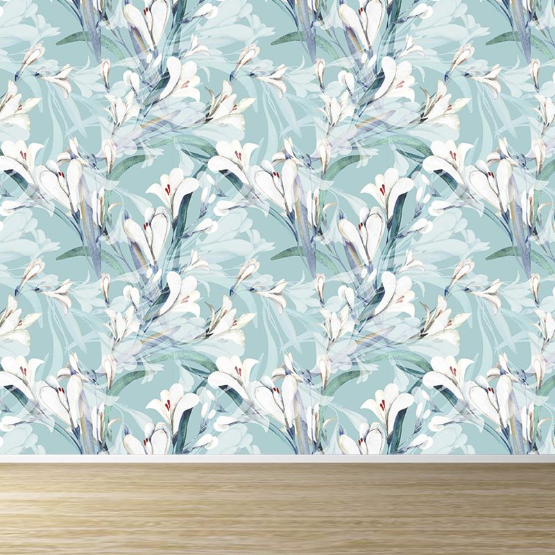 Waterproofing Flower Mural Decal Customized Modern Wall Covering for House Interior