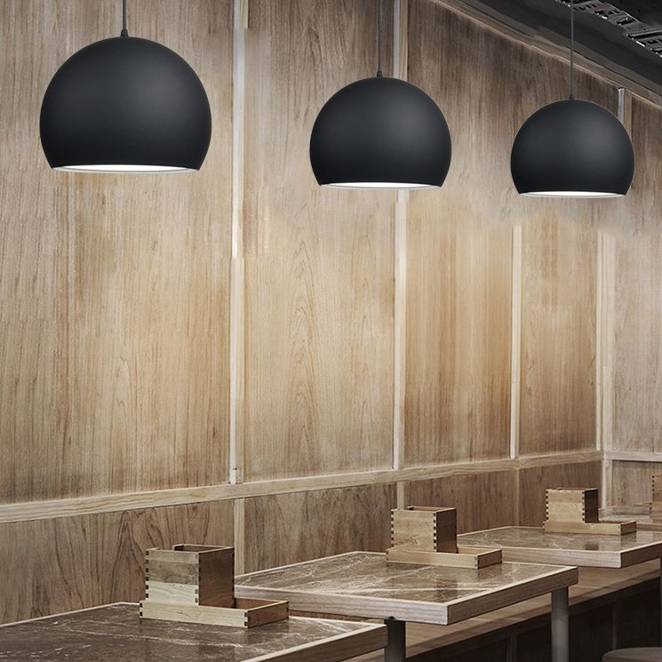 1-Licht-Globus-Anhänger Licht, nordische Makkaron-Metall-Pendelleuchte für Bar