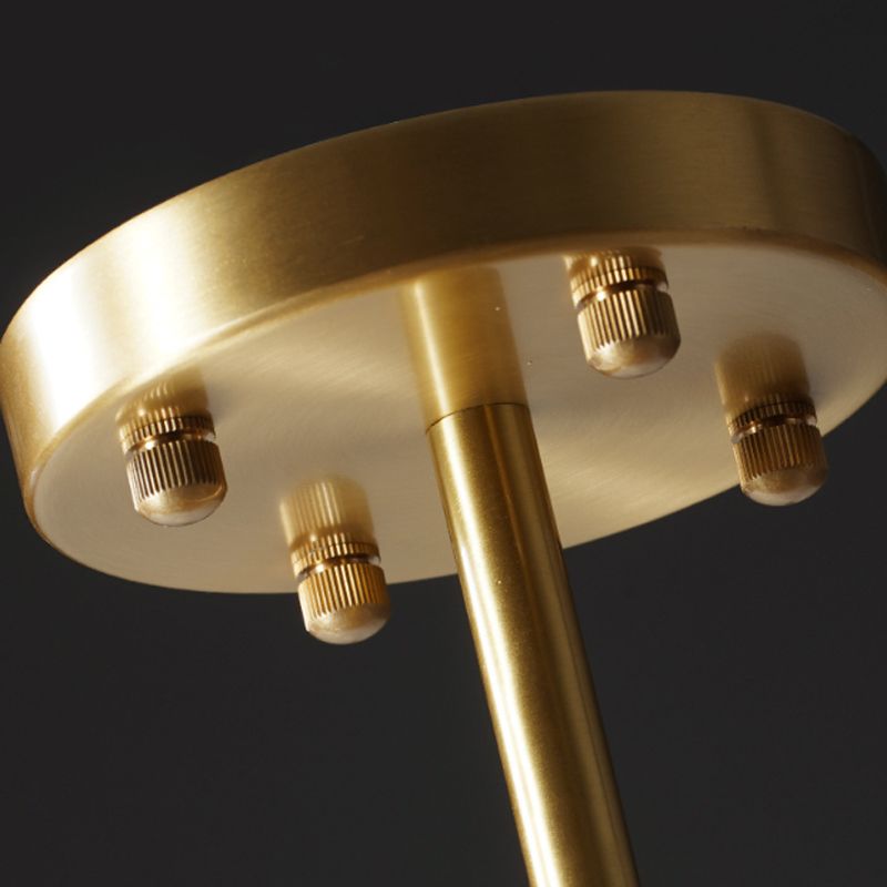 Contemporary Ceiling Lamp Glass Shade Flush Mount Lighting Fixture for Bedroom