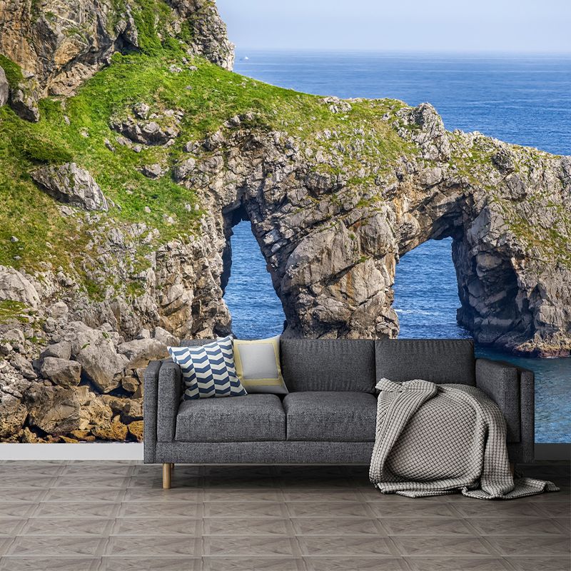 Seascape Mural Moisture Resistant Wallpaper Wall Decor Bathroom Floor Murals