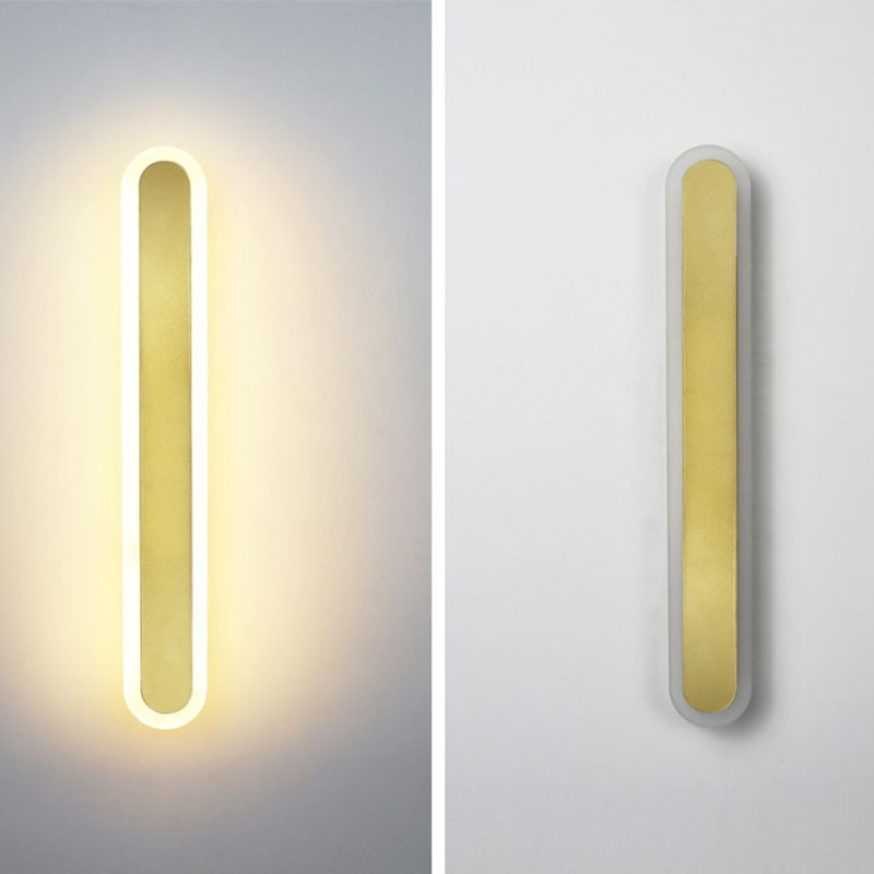 Modern Minimalist Style Linear Vanity Lighting Fixtures Metal Vanity Sconce