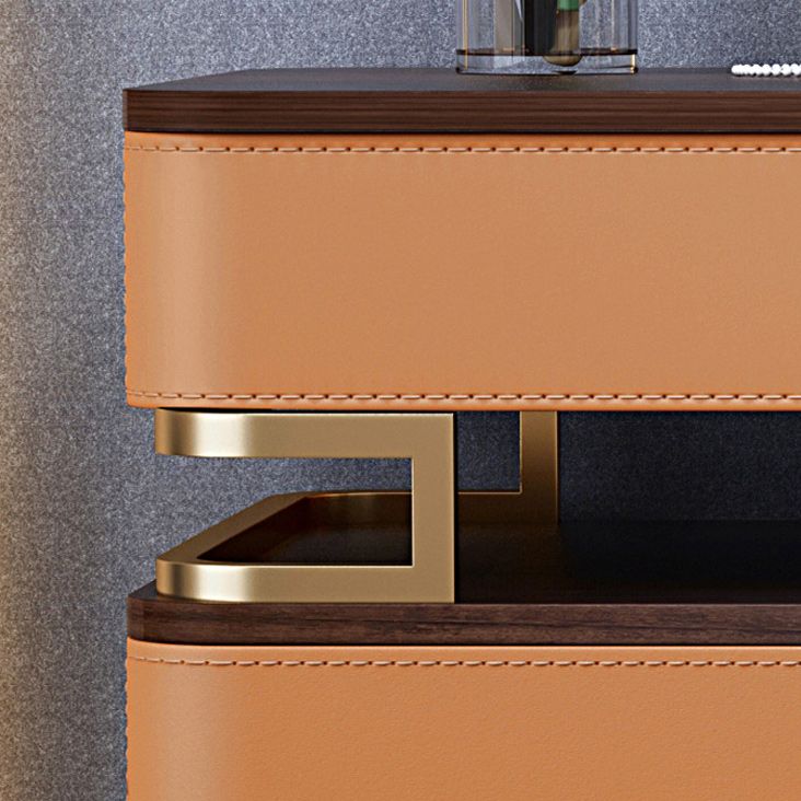 Glam Dressing Table with 5 Drawers Solid Wood Vanity Dressing Table