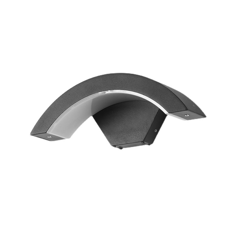 Moderne Stil Aluminium Wandleuchten Arc Form 11,5 "breites LED -Wandlicht für Outdoors