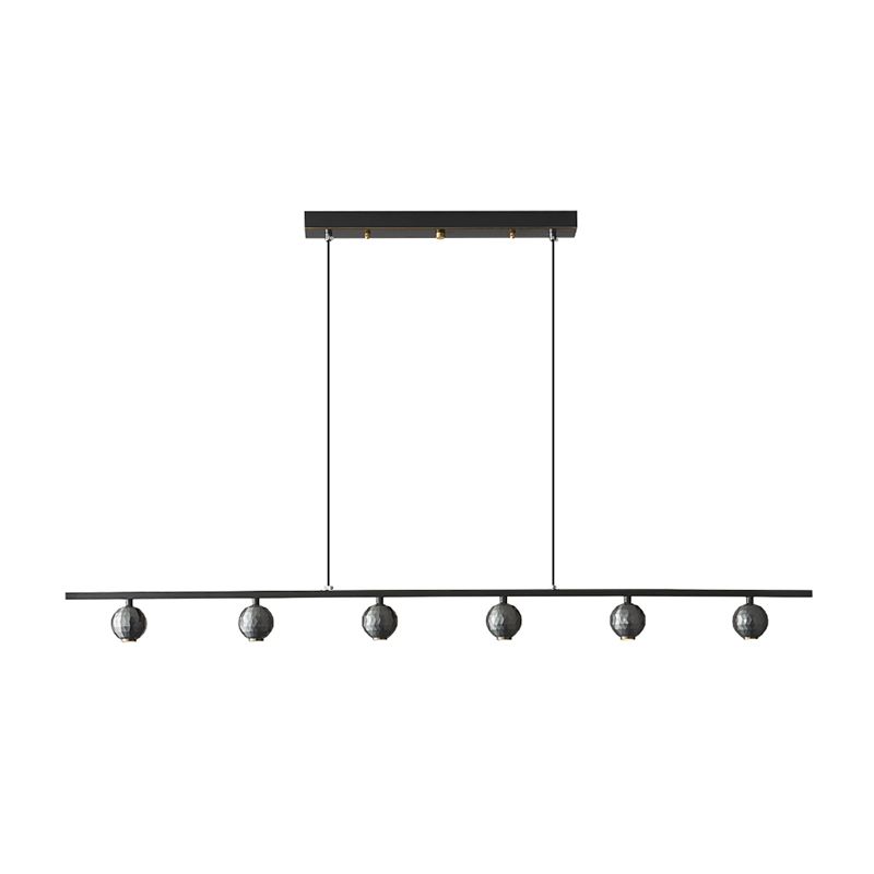 Modern Island Lamp LED Island Hanging Lamp with Metal Shade for Dining Room