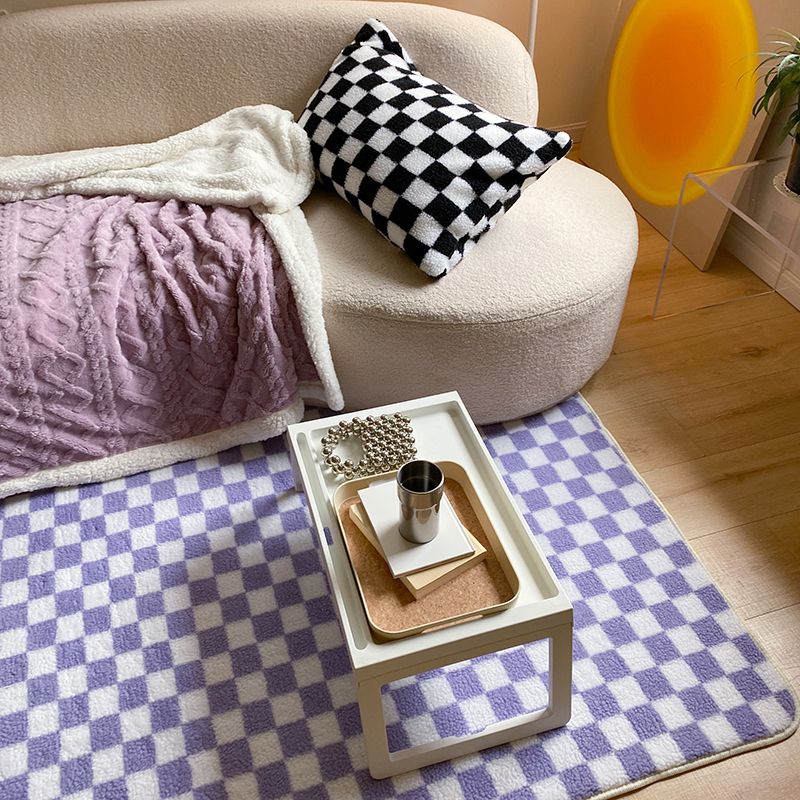 Tapis moderne brun motif géométrique Polyester Area Tapis résistant aux taches pour la décoration intérieure