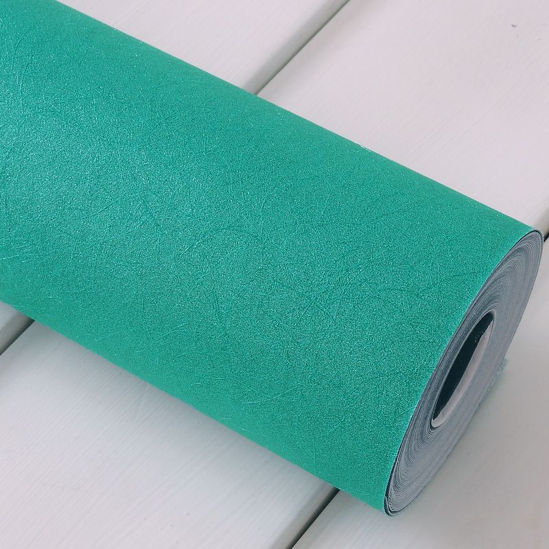 Peacock Green Plain Wallpaper Roll Waterproofing Minimalist Bedroom Wall Covering