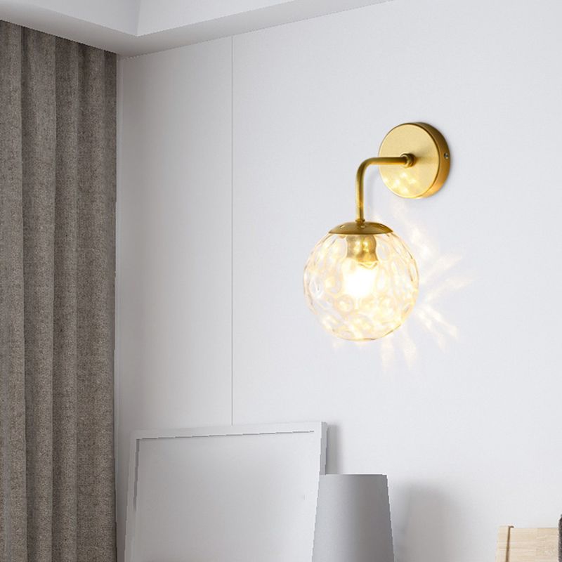 Globe Shade Wall Light Glamp 1 licht Moderne minimalistische stijl SCONCE LICHT VOOR SLAAPKAMER