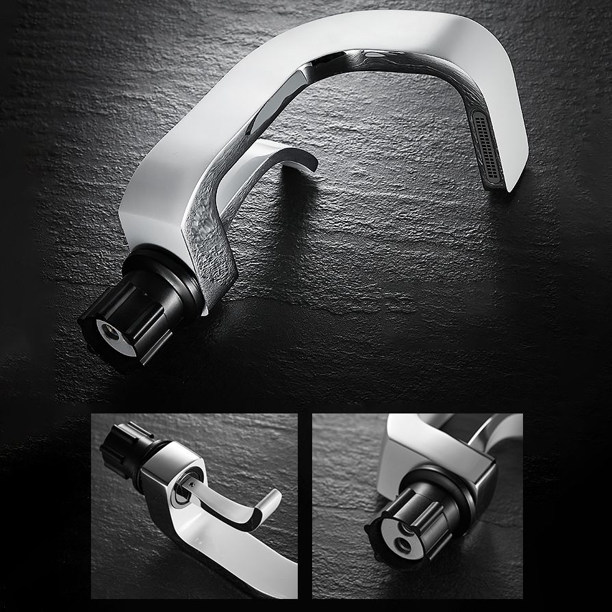 Unique Faucet Bathroom Waterfall Spout Lever Handle Single Hole Faucet