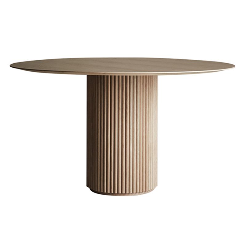 Round Pedestal Casual Table Simplicity Style Dining Room Home Furniture