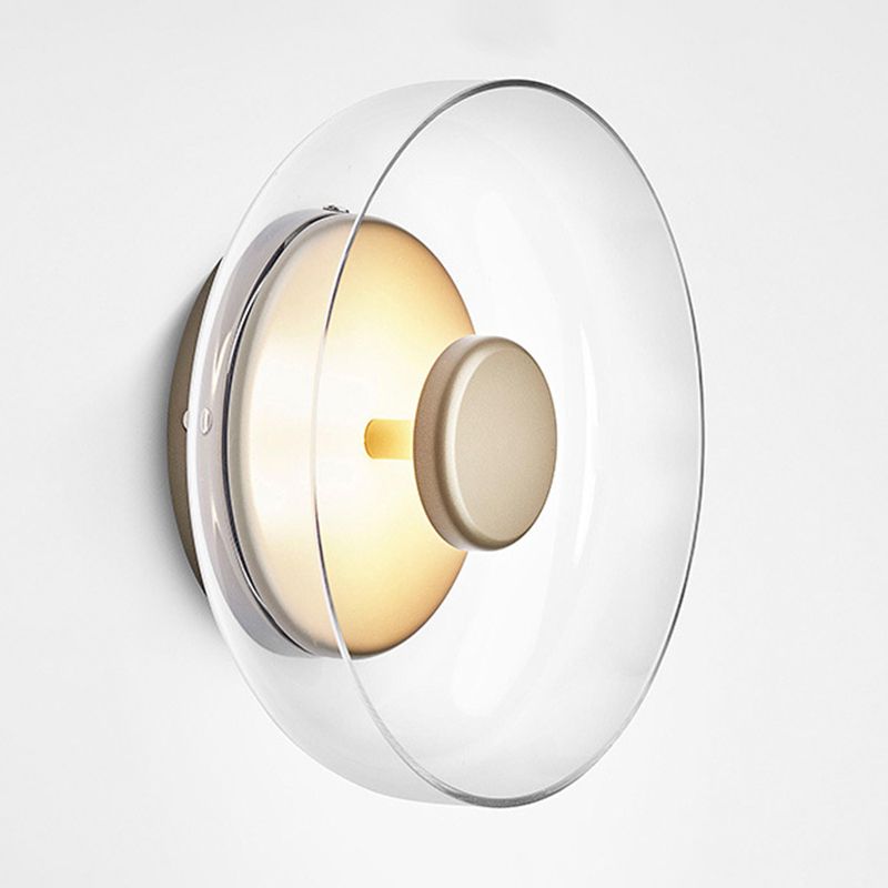 Lámpara en forma de tazón lámpara de estilo simple letrero de oro led montado en la pared montada de pared de oro