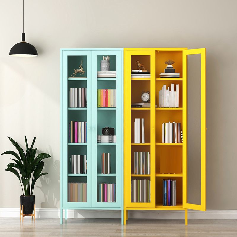Modern Filing Cabinet Glass Storage Shelves and Pedestal Vertical File Cabinet
