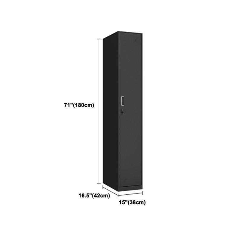 Black Steel Wardrobe Closet Contemporary Hinged Wardrobe Cabinet