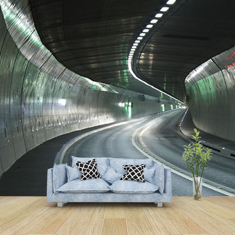Eco-friendly Wall Mural Wallpaper Highway Photography Sitting Room Wall Mural