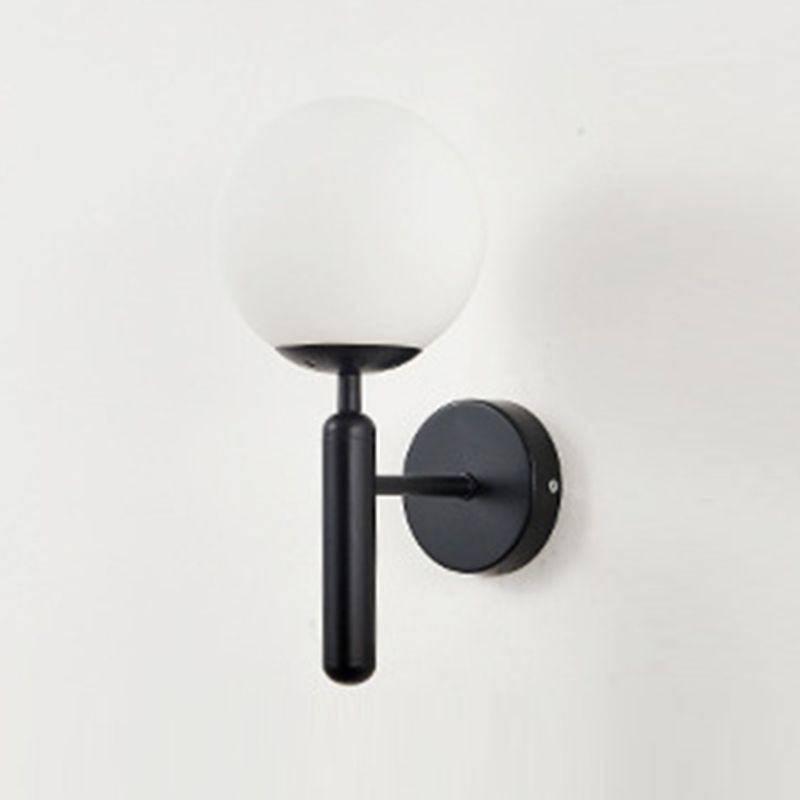 Kugelförmige Glaswandlampenvorrichtung moderne 1 Glühbirnen -Flur -Wandleuchten