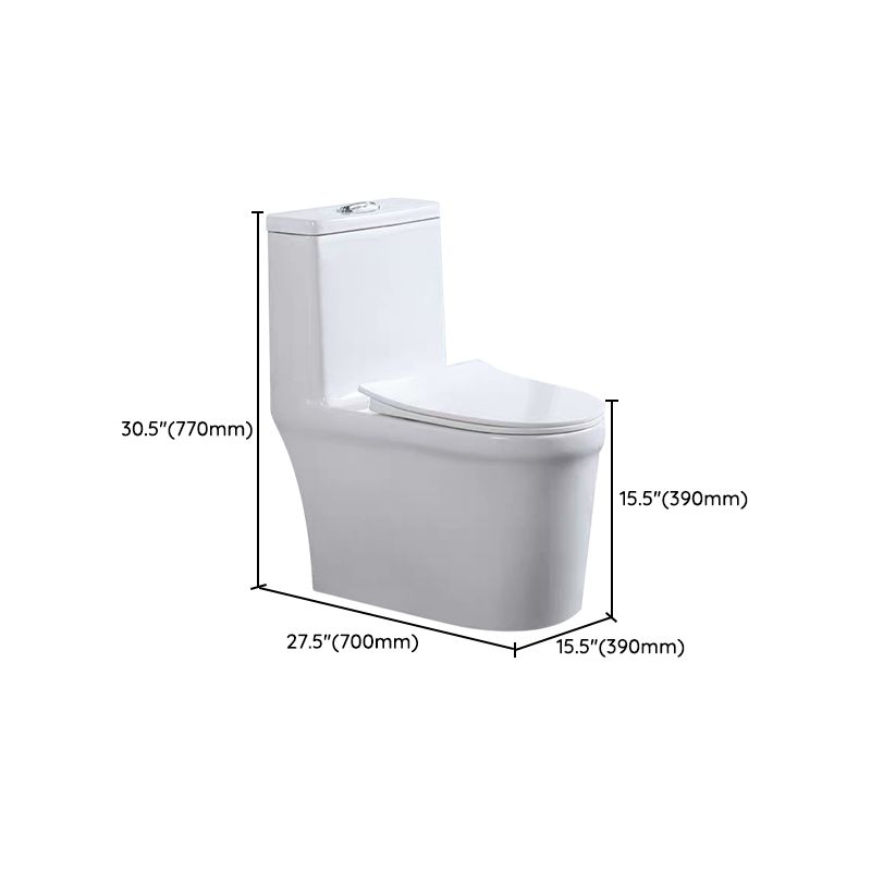 One-Piece Toilet Flush Toilet Floor Mounted UF Siphon Jet Toilet Bowl