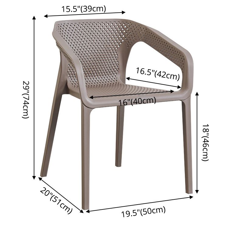 Chaise de salle à manger en plastique de style moderne chaise de salle à manger pour salle à manger