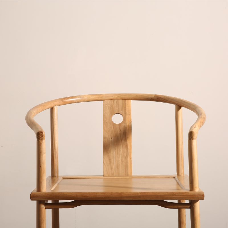 Traditional Style Dining Chair Dining Arm Side Chairs with Wooden Legs