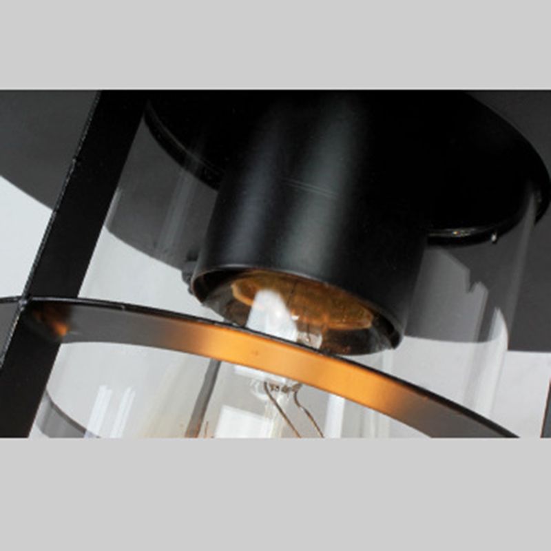 Loft Style Schattierte Wandleuchte Leuchten Glas Wandleuchte in Schwarz für das Restaurant