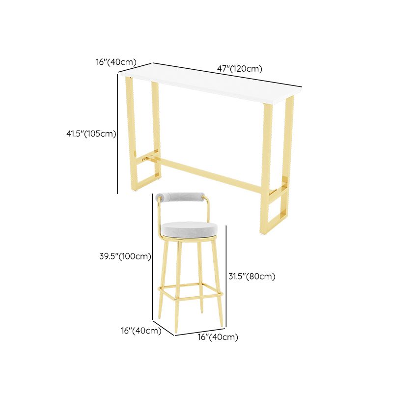 1/3/4/5/7 Pieces Counter Height Pub Set Rectangular Bistro Set