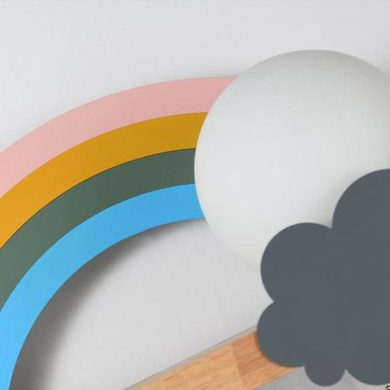 Modern Style Wooden Wall Light Fixture Creative Wall Light Sconce for Child's Room