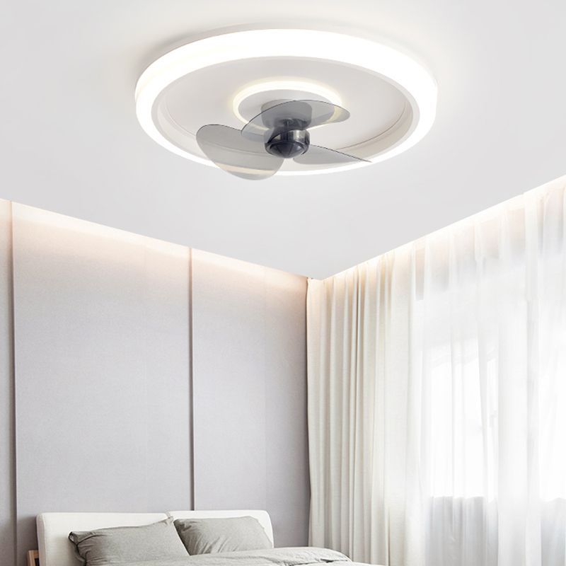 Modern Style Ceiling Fan Lighting Metal 1 Light Ceiling Fan Lighting for Dining Room