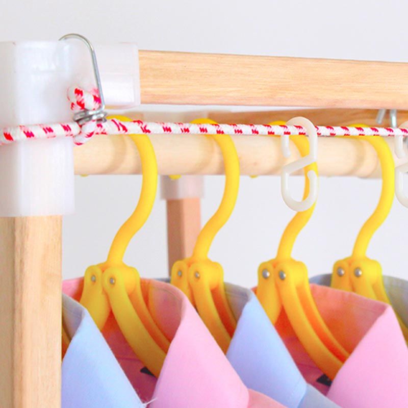 Contemporary Style Wardrobe Solid Wood 1-Door Wardrobe Closet for Home