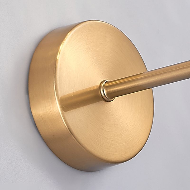 Glass Globe LED Wall Lamp in Modern Luxury Style Wrought Iron Hanging Wall Light for Bedroom