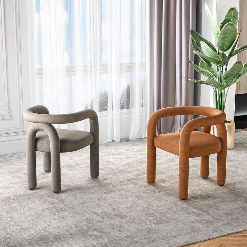 Modern Style Arm Chair Fabric Dining Arm Chair for Living Room