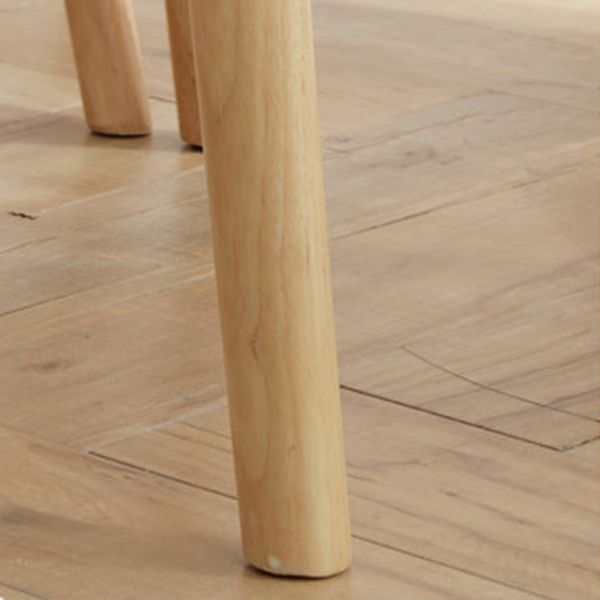 Modern Rectangle Solid Wood Table Standard Height Dining Table with 4 Legs