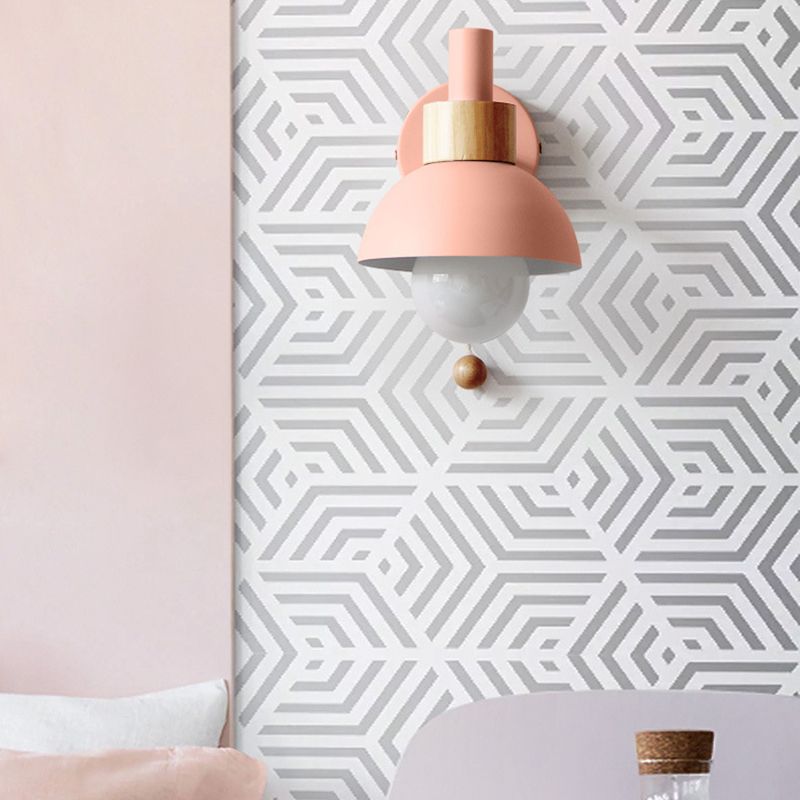 Contemporary Single Polished Finish Bathroom Vanity Light Shaded Bath Bar